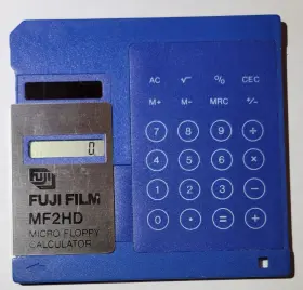 MF2HD FUJI FILM Floppy Solar Calculator