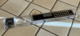 LC-309 GENTOS Acrylic Desk Ruler Calculator Clock Magnifier