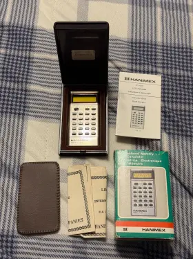 LC-650 HANIMEX Micro Pocket Calculator Box