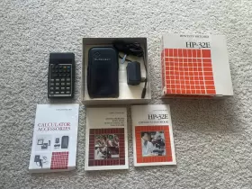 HP-32E HEWLETT PACKARD HP Calculator Box Manuals Powercord