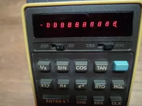 1990-0495 HP Woodstock Led Display Strip Calculator Perfectly #3