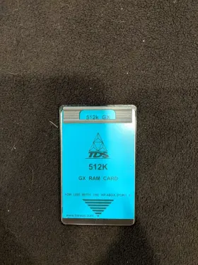 512K HP Tds Gx Ram Card Calculator