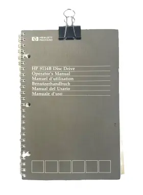 9114B HP Drive Hewlett Packard Operators Manual