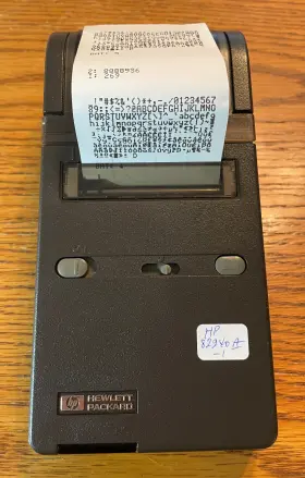 HP-82240A HP Infrared Thermal Printer Video