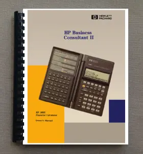 HP19BII HP Manual Hewlett Packard Calculator