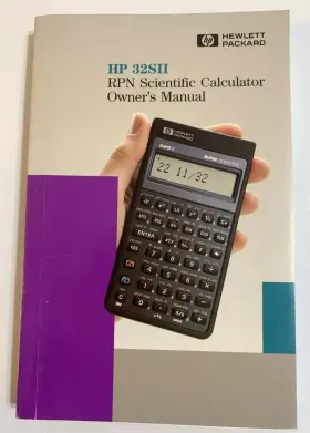 HP32SII HP Scientific Calculator Manual