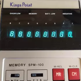 SPM-100 KINGS POINT Memory Slide Rule Calculator Batteries #2