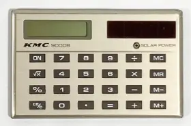 9000B KMC Solar Power Calculator Pocket Credit Card #2