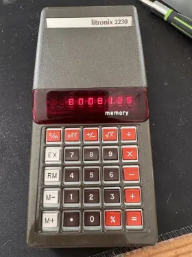 2230R LITRONIX Led Calculator Memory Function
