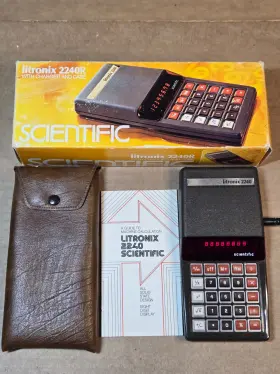 2240R LITRONIX Scientific Calculator Box Great