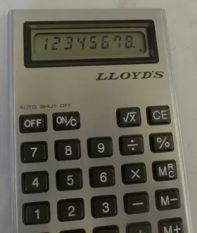 E608-1 LLOYDS Accumatic Lcd Calculator Manual #3