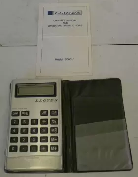 E608-1 LLOYDS Accumatic Lcd Calculator Manual