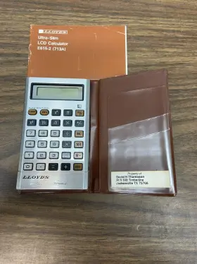 E615-2 LLOYDS Desk Top Calculator Hong Kong
