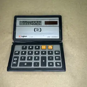 LC-820 LOGITECH Smurfit Kappa Folding Solar Pocket Calculator