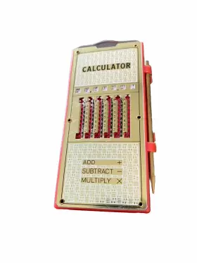 970357 MAGIC BRAIN Manual Pocket Calculator Stylus Subtract