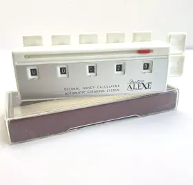 758.598 MEIWA ALEXE Mechanical Calculator Collectible