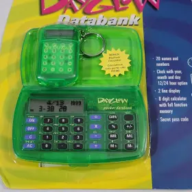 MD108T MERANGUE Dayglow Databank Keychain Calculator #2