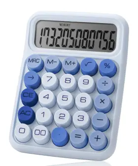 B0DFD4VN8D MR. PEN Mechanical Switch Calculator Lcd Sky Big