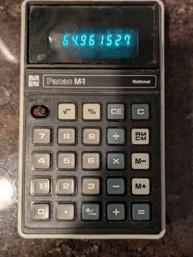 JE-8501 NATIONAL Panac Calculator Manual