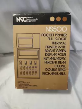 NS500 NATIONAL SEMICONDUCTOR Nsc Printer Calculator Rig Box