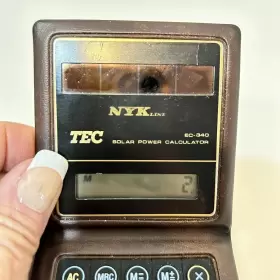 EC-340 NYK LINK Solar Power Mini Calculator #3