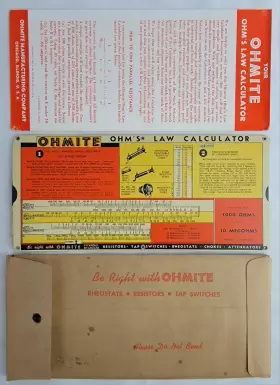 C1945 OHMITE Calculator Envelope #2