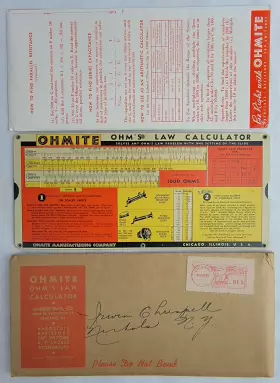 C1945 OHMITE Calculator Envelope