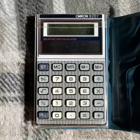 8207 OMRON Pocket Calculator Solar Battery #2