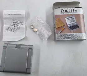 372652 ON FILE Double Flipper Calculator Clock Alarm Timer