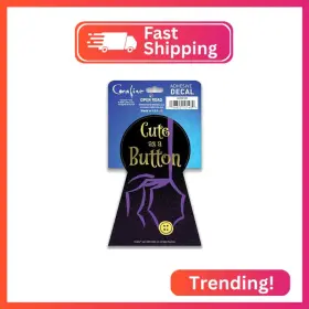 Open Road Brands 90232185 Coraline Cute As A Button Adhesive Vinyl Decal - Whimsical Sticker For Open Road Brands 90232185 Coraline Cute As A Button Adhesive Vinyl Decal - Whimsical Sticker For