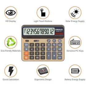 OS-6815GN OSALO CO Calculator Digits Display Desktop #3