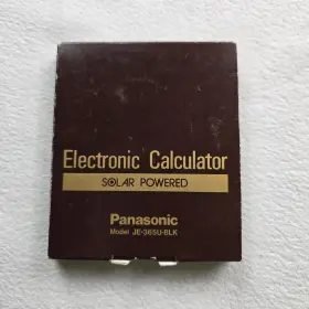 JE-365U-BLK PANASONIC Electric Calculator Solar