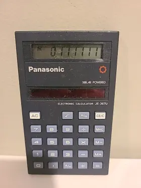 JE-367U-BLU PANASONIC Calculator Solar