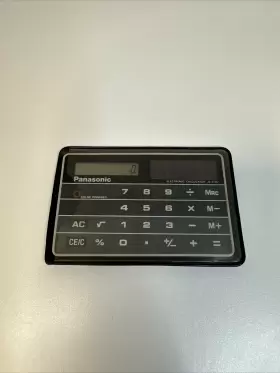 JE-373U PANASONIC Solar Calculator Credit Card #2