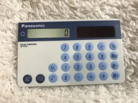 JE-377U PANASONIC Solar Cell Wallet Calculator Pouch #2