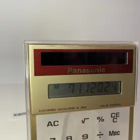 JE-380U PANASONIC Transparent Handheld Calculator Solar #2