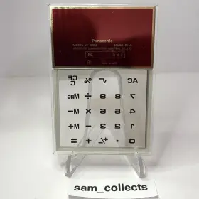 JE-380U PANASONIC Transparent Handheld Calculator Solar #3