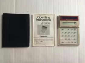 JE-38OU PANASONIC Solar Calculator Manual JE-38OU PANASONIC Solar Calculator Manual
