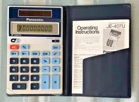 JE-407U PANASONIC Calculator Solar Battery Papers