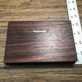 JE-460U PANASONIC Solar Calculator Wood Grain Finish Folding #2