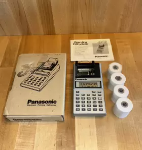 JE-610P PANASONIC Printing Calculator Box Manual Paper