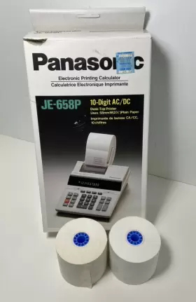 JE-658P PANASONIC Ac Desk Top Calculator Paper Box