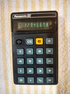 JE-8001U PANASONIC Calculator Display Collectable