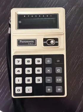 Panasonic Je-880u Vintage Model Electronic Calculator With Lsi Technology 6v Dc Panasonic Je-880u Vintage Model Electronic Calculator With Lsi Technology 6v Dc