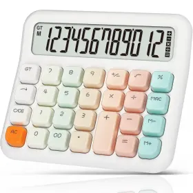 B0CL5SCRQX PENDANCY Desktop Calculator Gradient Pink Lcd