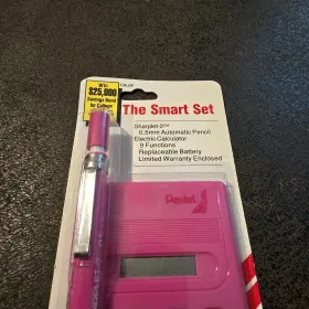 SHARPLET-2 PENTEL Smart Set Pink Neon Calculator Automatic #2
