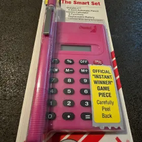 SHARPLET-2 PENTEL Smart Set Pink Neon Calculator Automatic #3