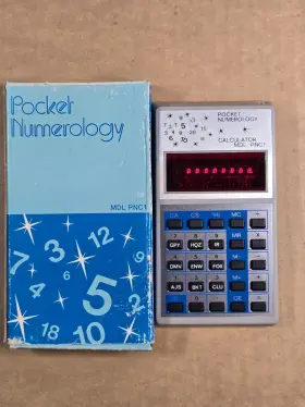 PNC1 POCKET NUMEROLOGY Calculator Mdl Box Manual