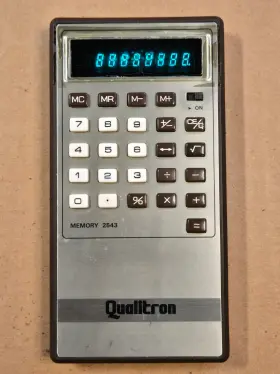 2543 QUALITRON Pocket Calculator Box Manual
