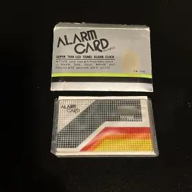 CA-118 QUARTZ Alarm Card Travel Clock